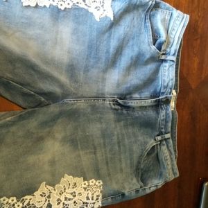 Lace jeans